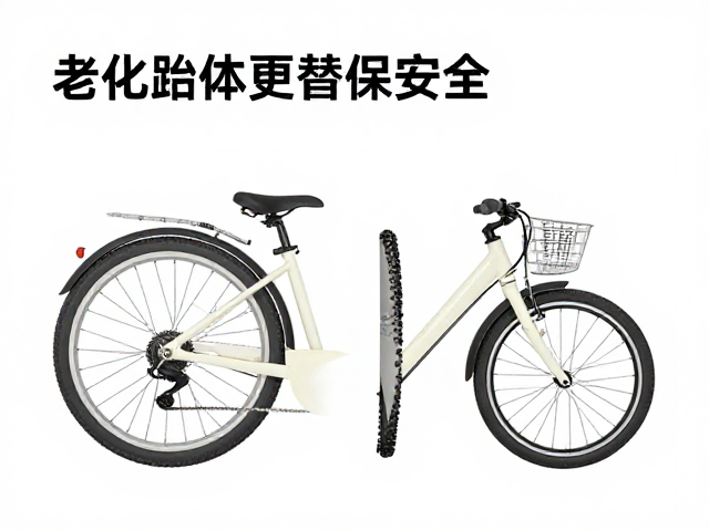 亲子骑行救援指南，老化胎体更替保安全