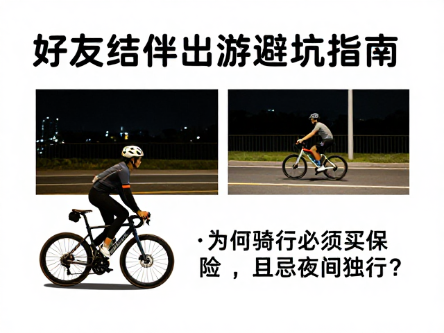 好友结伴出游避坑指南,为何骑行必须买保险且忌夜间独行?