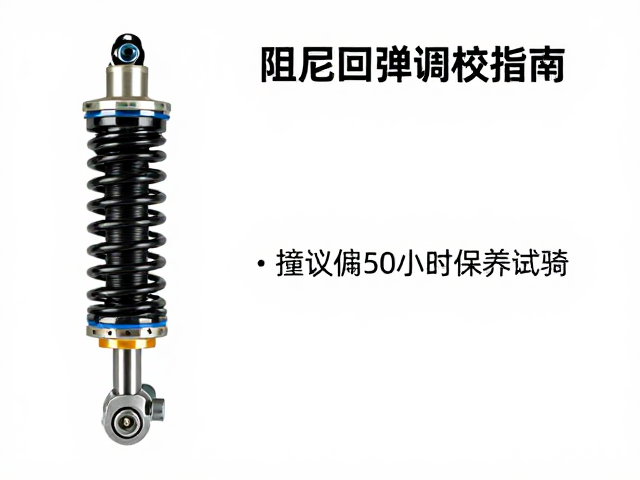 阻尼回弹调校指南，每50小时保养试骑，确认回弹正常