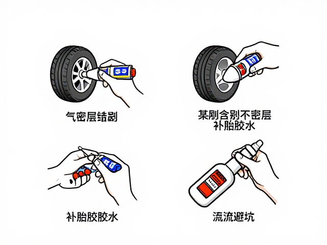 外胎更换与气密层修补指南,补胎胶水正确用法及流量避坑