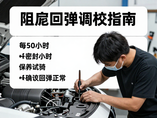 阻尼回弹调校指南，每50小时保养试骑，确认回弹正常