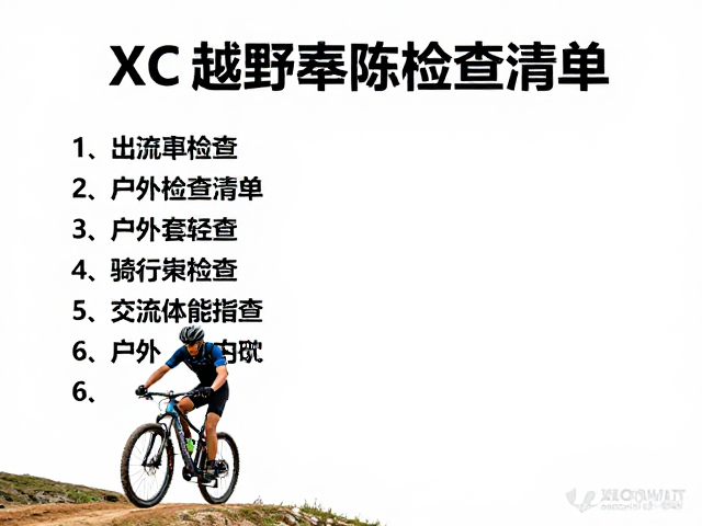 XC越野赛前必看，骑行前车辆检查清单与户外体能挑战指南
