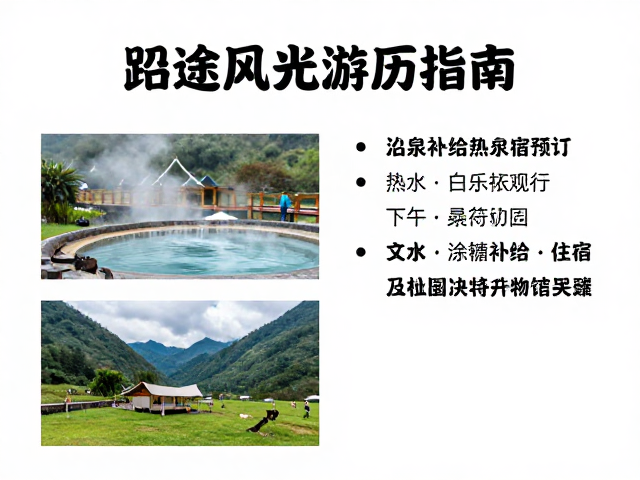 沿途风光游历指南,热水补给与住宿预订全攻略