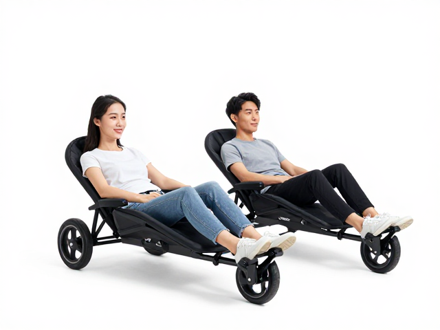 亲子短途出行首选,双人同骑两轮躺车,舒适省力更安全