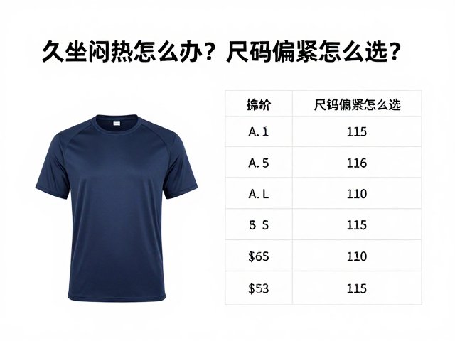 久坐闷热怎么办?涤纶速干衣尺码偏紧怎么选?