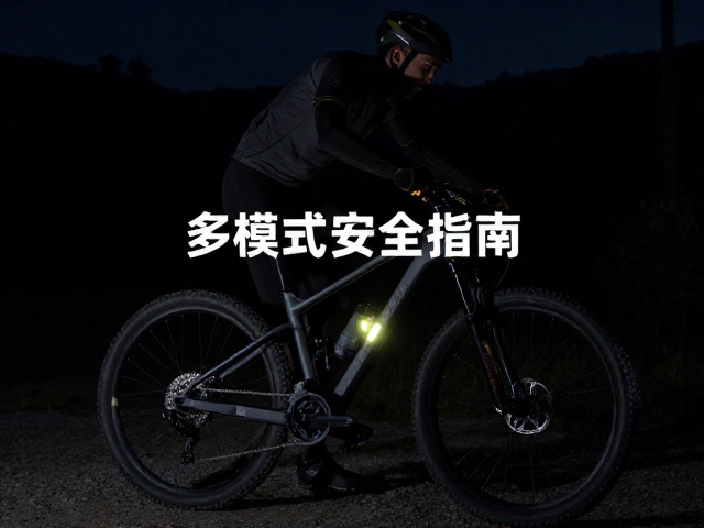 山地自行车夜间骑行必备，被动反光与多模式闪烁标识安全指南