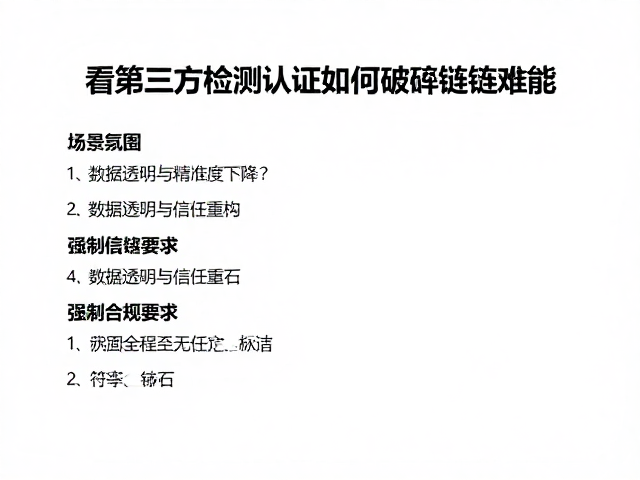 长期使用精准度下降？看第三方检测认证如何破解链条难题