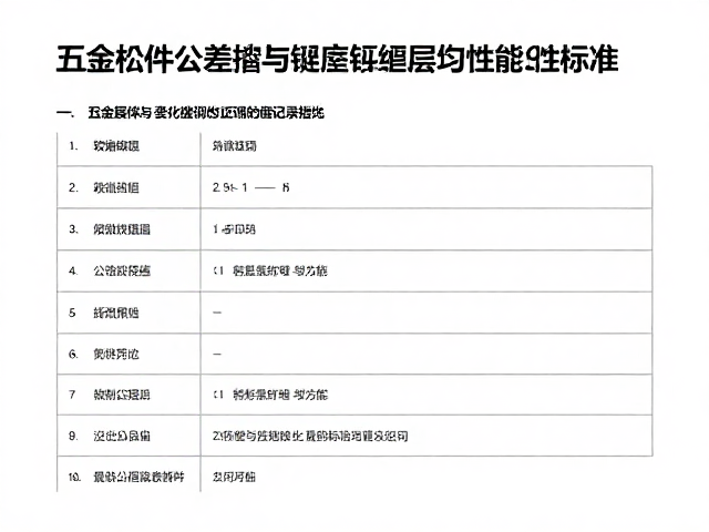 五金构件公差把控与镀锌层均匀性标准，轻微缺陷记录指南