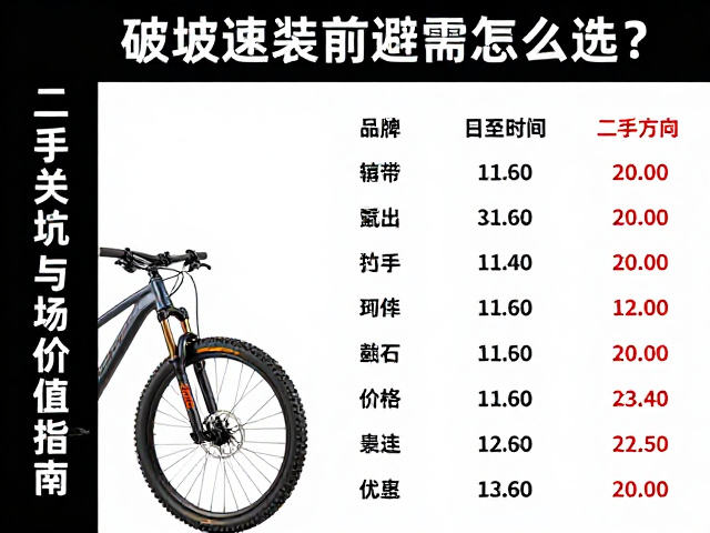 二手山地车陡坡速降前叉避震怎么选？老手避坑指南