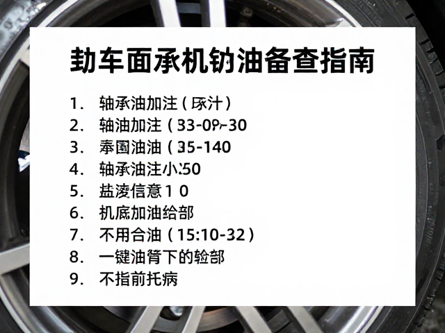 冬季封车前保养，轴承油脂加注与刹车油检查指南