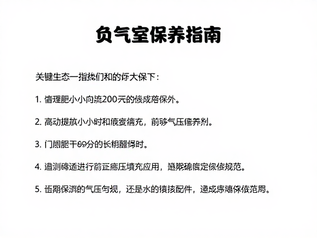 负气室保养指南,每100-200小时大保养与内部气压填充详解