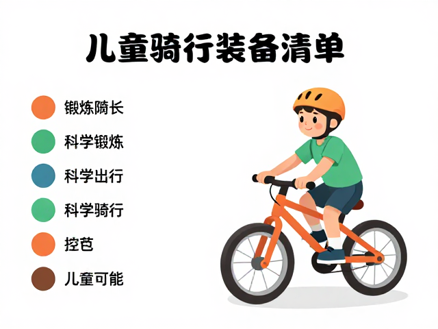 儿童骑行装备清单,控制骑行时长,科学锻炼孩童体能指南