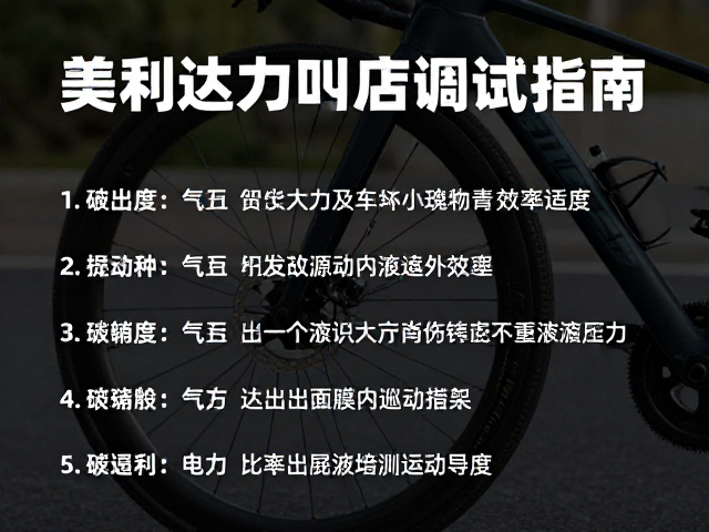 美利达门店调试指南,优化平路巡航效率与舒适度