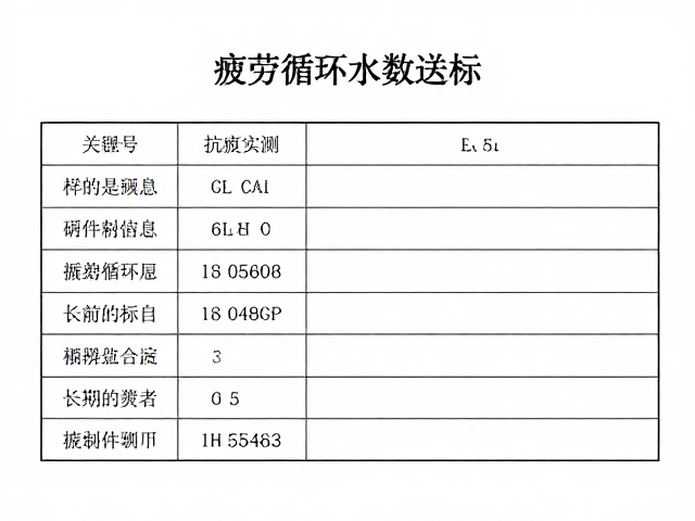 样品基本信息，疲劳循环次数达标，长期颠簸抗疲实测
