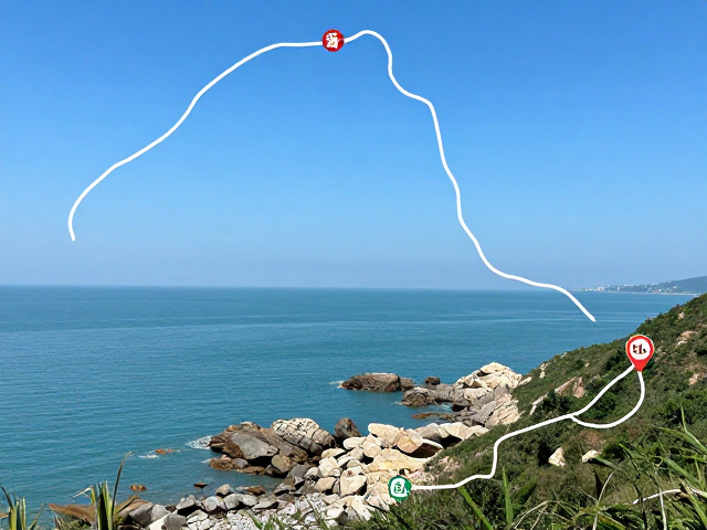 沿海风光环线自驾攻略,轨迹记录与绝美海岸线打卡