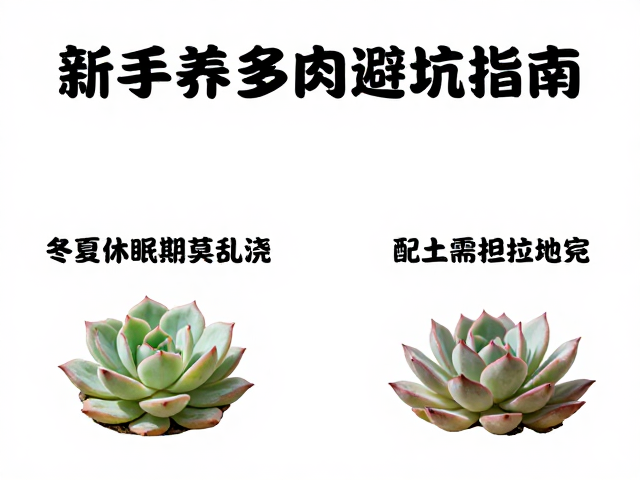 新手养多肉避坑指南，冬夏休眠期莫乱浇，配土需因地制宜