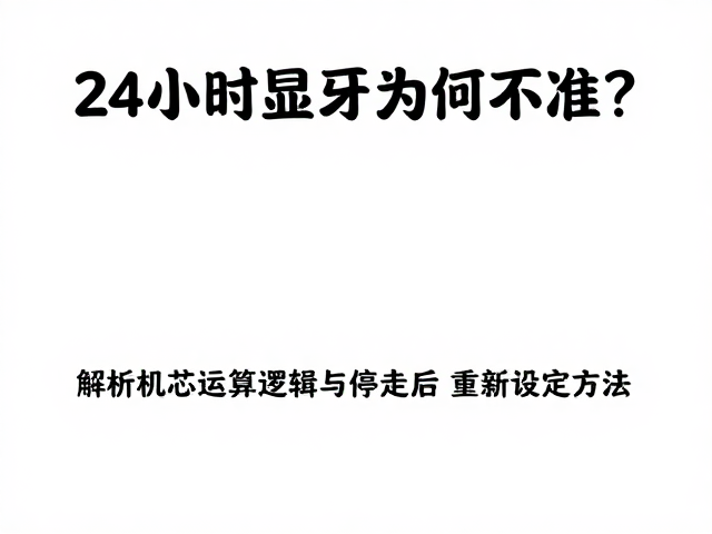 24小时显示为何不准?解析机芯运算逻辑与停走后重新设定方法