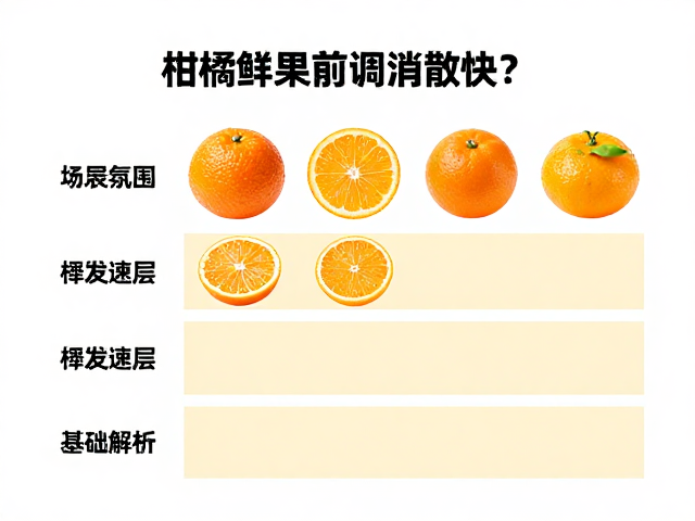 柑橘鲜果前调消散快?揭秘挥发速度最快的香气层次观察
