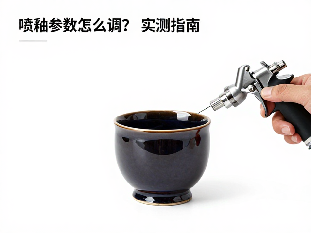 喷釉参数怎么调？亮光釉杯形试片实测指南，釉面光亮不发雾