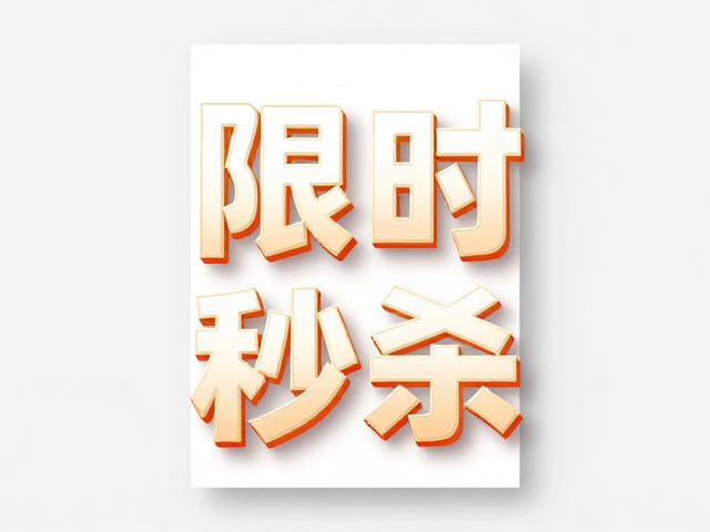 限时秒杀海报怎么做?巧用3D立体元素打造高转化信息层级