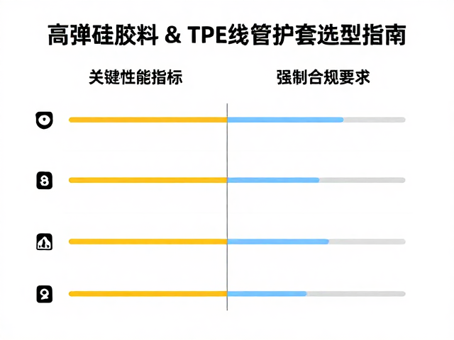 高弹硅胶料与TPE线管护套选型指南，性能对比与成本优化