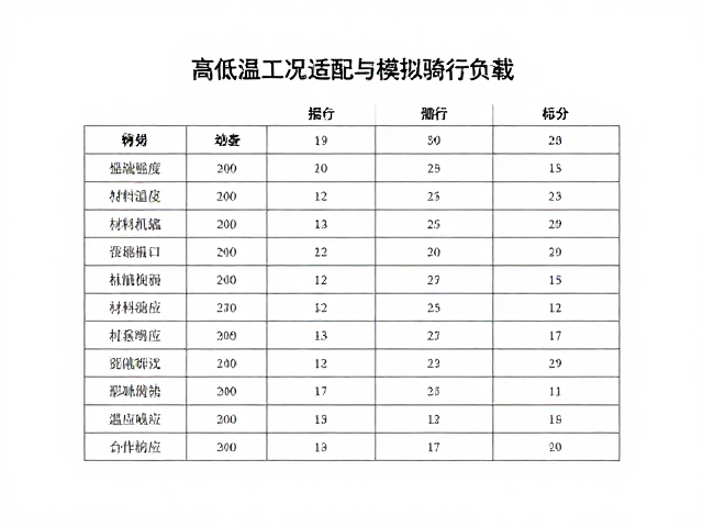 高低温工况适配与模拟骑行负载,出具专业寿命测试报告
