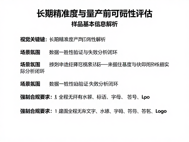 长期精准度与量产前可靠性评估,样品基本信息解析