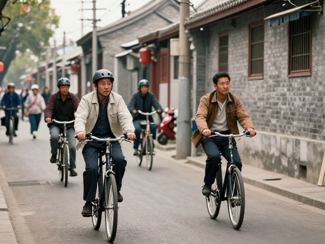 胡同骑行记，穿梭市井岁月，重温工厂职工怀旧出行印记