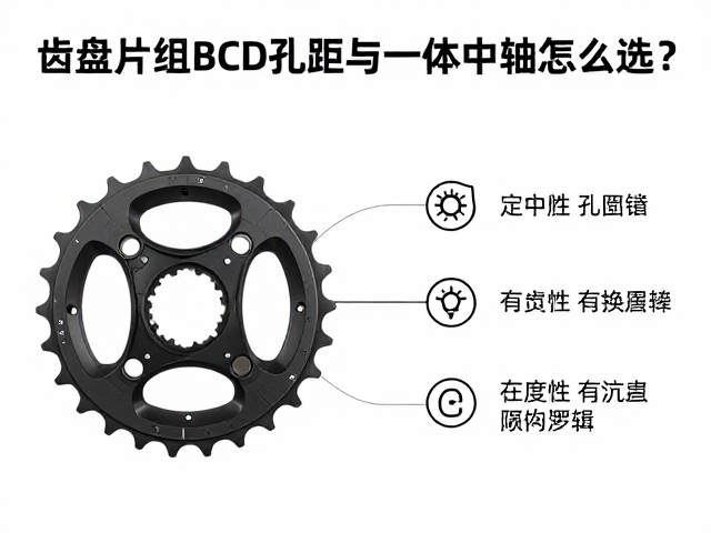 齿盘片组BCD孔距与一体中轴怎么选?2024自行车改装避坑指南