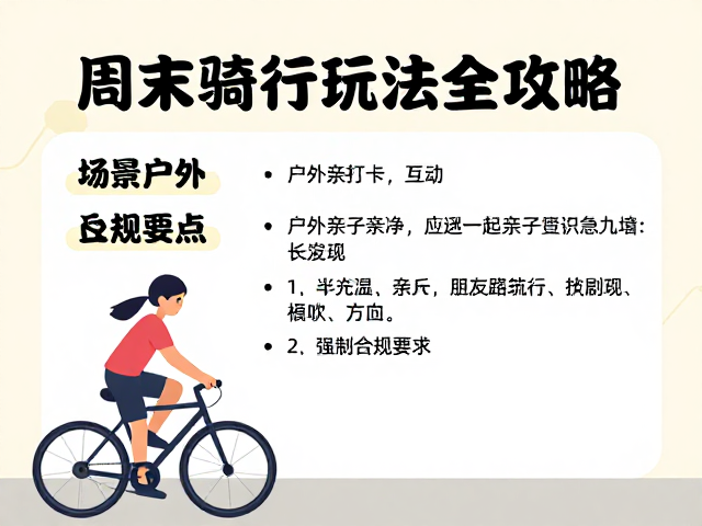 周末骑行打卡,户外亲子互动玩法全攻略