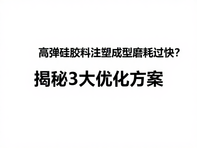 高弹硅胶料注塑成型磨耗过快?揭秘3大优化方案