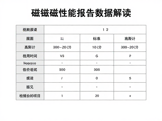 磁钢磁性能报告怎么做?高斯计检测标准与数据解读