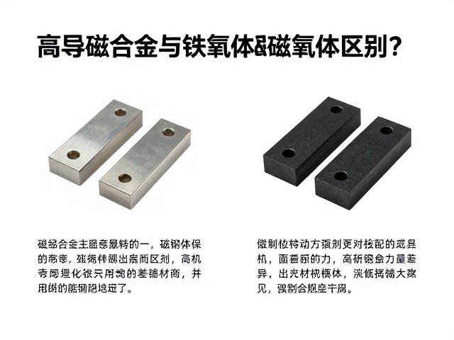 高导磁合金与铁氧体磁体区别？详解磁钢特性与应用选型指南