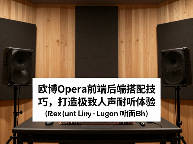 欧博Opera前端后端搭配技巧，打造极致人声耐听体验