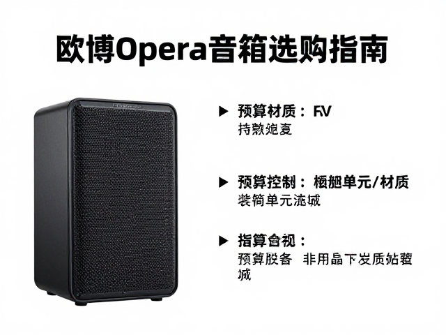 欧博Opera音箱选购指南，预算控制与频响范围关键指标解析