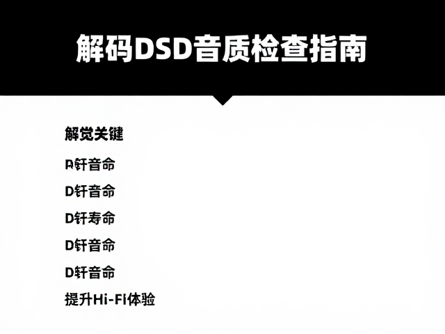 解码芯片与DSD音质解析,唱针寿命检查指南,提升Hi-Fi体验