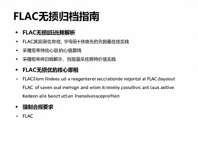 FLAC无损归档指南,采样率优先级解析与最佳实践