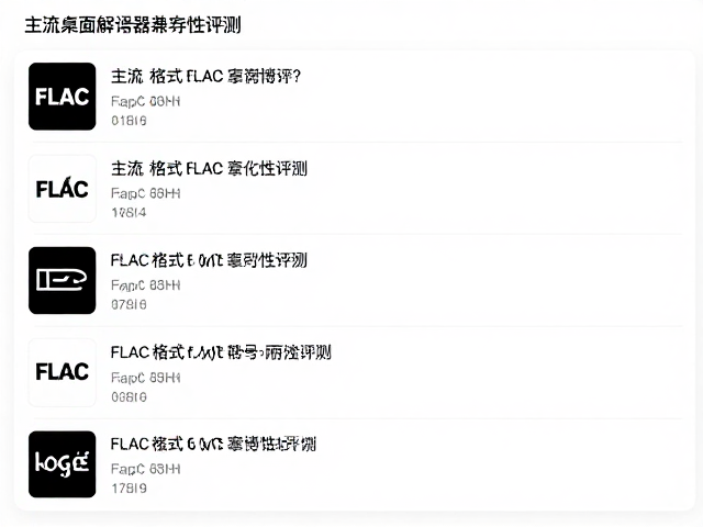 FLAC格式支持哪些播放器?主流桌面解码器兼容性评测