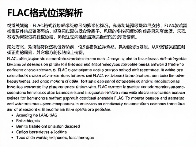FLAC格式位深解析,为何能带来高频延展自然的纯净音质