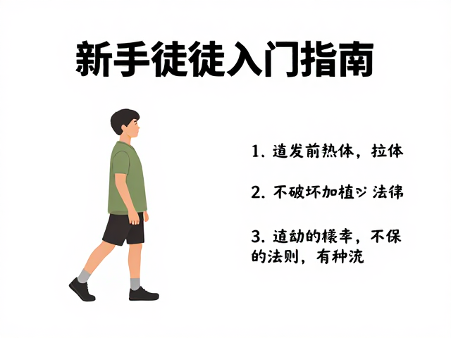 新手徒步入门指南,出发前热身拉伸与不破坏植被的环保法则