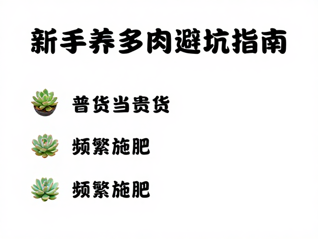 新手养多肉避坑指南，别把普货当贵货，切忌频繁施肥
