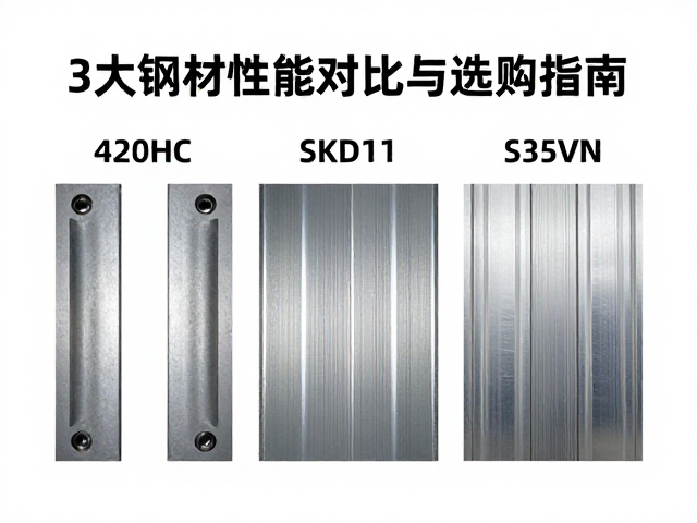 420HC、SKD11、S35VN怎么选?3大钢材性能对比与选购指南