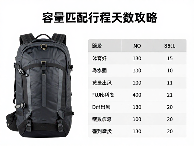 极地探险包80L怎么选？容量匹配行程天数攻略