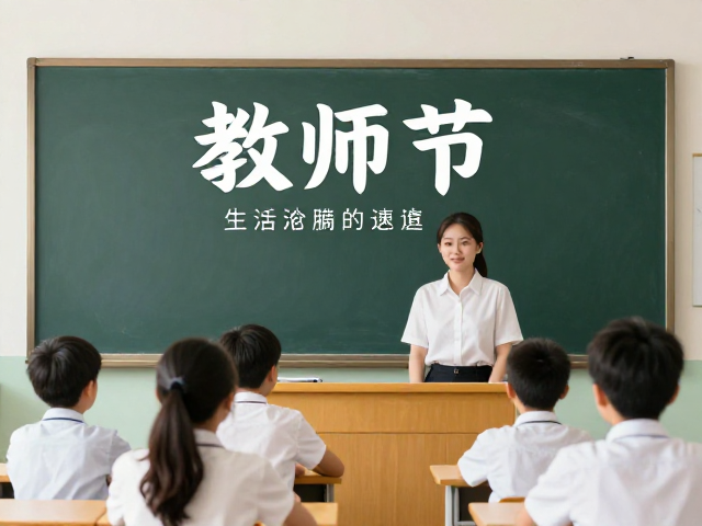 教师节海报怎么画?结合教师讲课场景,打造家长点赞的走心设计