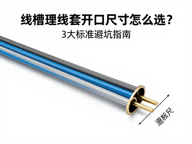 线槽理线套开口尺寸怎么选？3大标准避坑指南，让布线更整洁高效