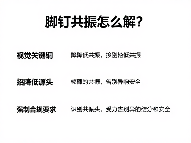脚钉共振怎么解?3招降低共振,告别异响更安全