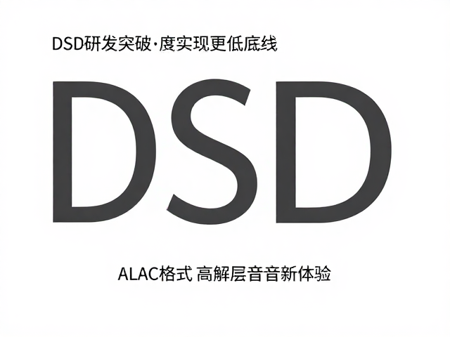 DSD研发突破,ALAC格式实现更低底噪,高解析音质新体验