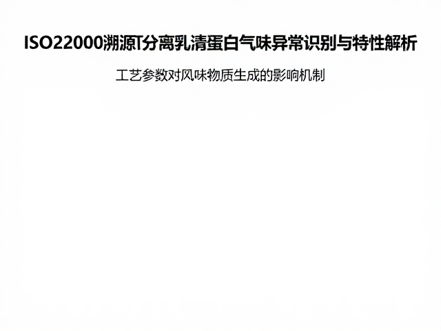 ISO22000溯源下分离乳清蛋白气味异常识别与特性解析