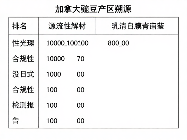 加拿大豌豆产区溯源,分离乳清蛋白原料特性与检测报告编号解析
