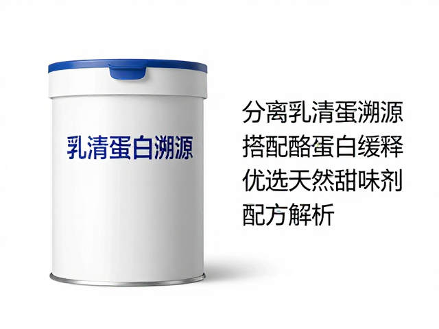 分离乳清蛋白溯源，搭配酪蛋白缓释，优选天然甜味剂配方解析